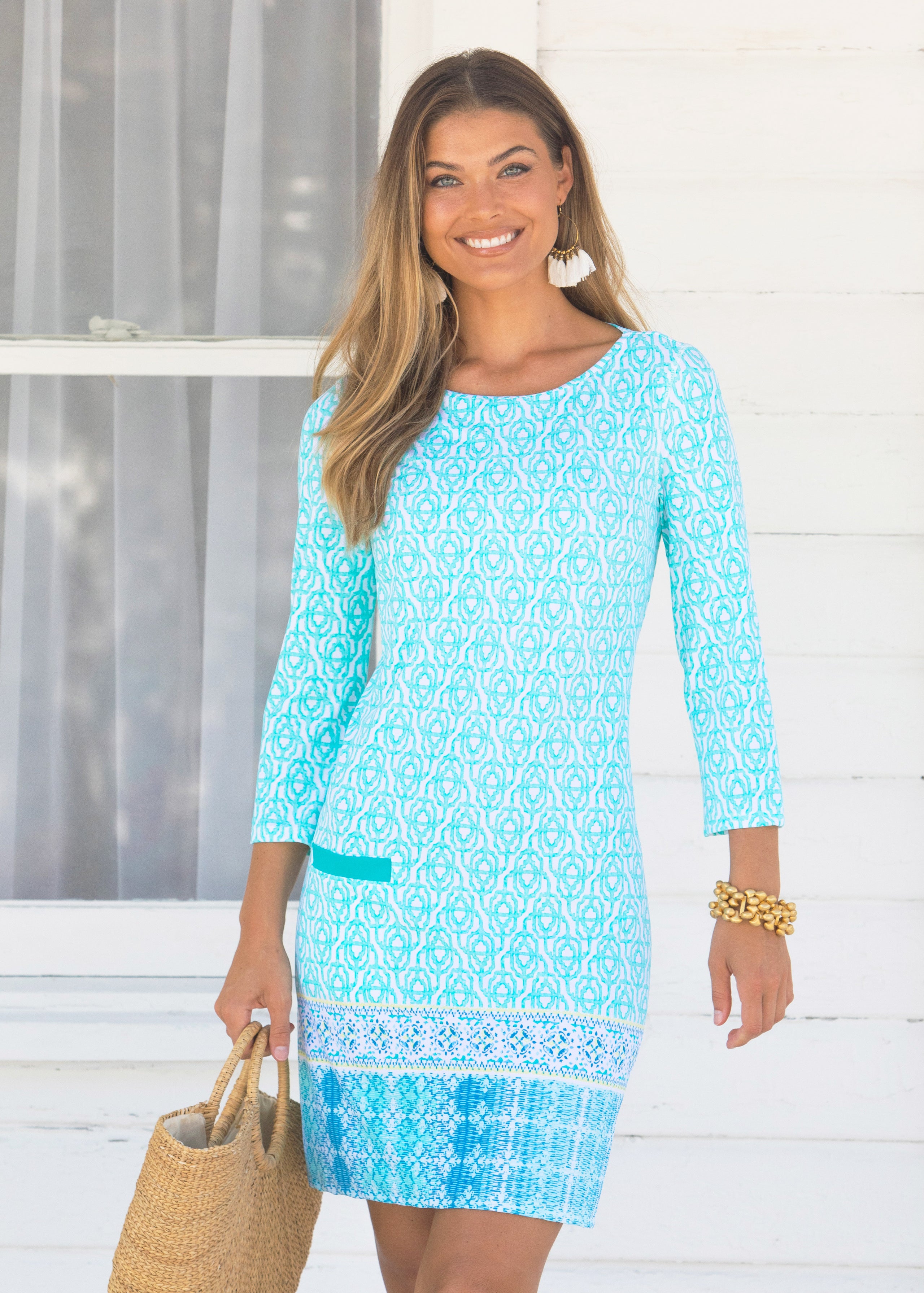 Cabana Life Coastal Cottage Cabana Shift Dress SummerLife24